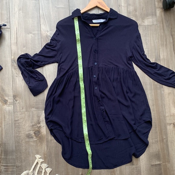 Navy maternity button up xs-med - Picture 8 of 10